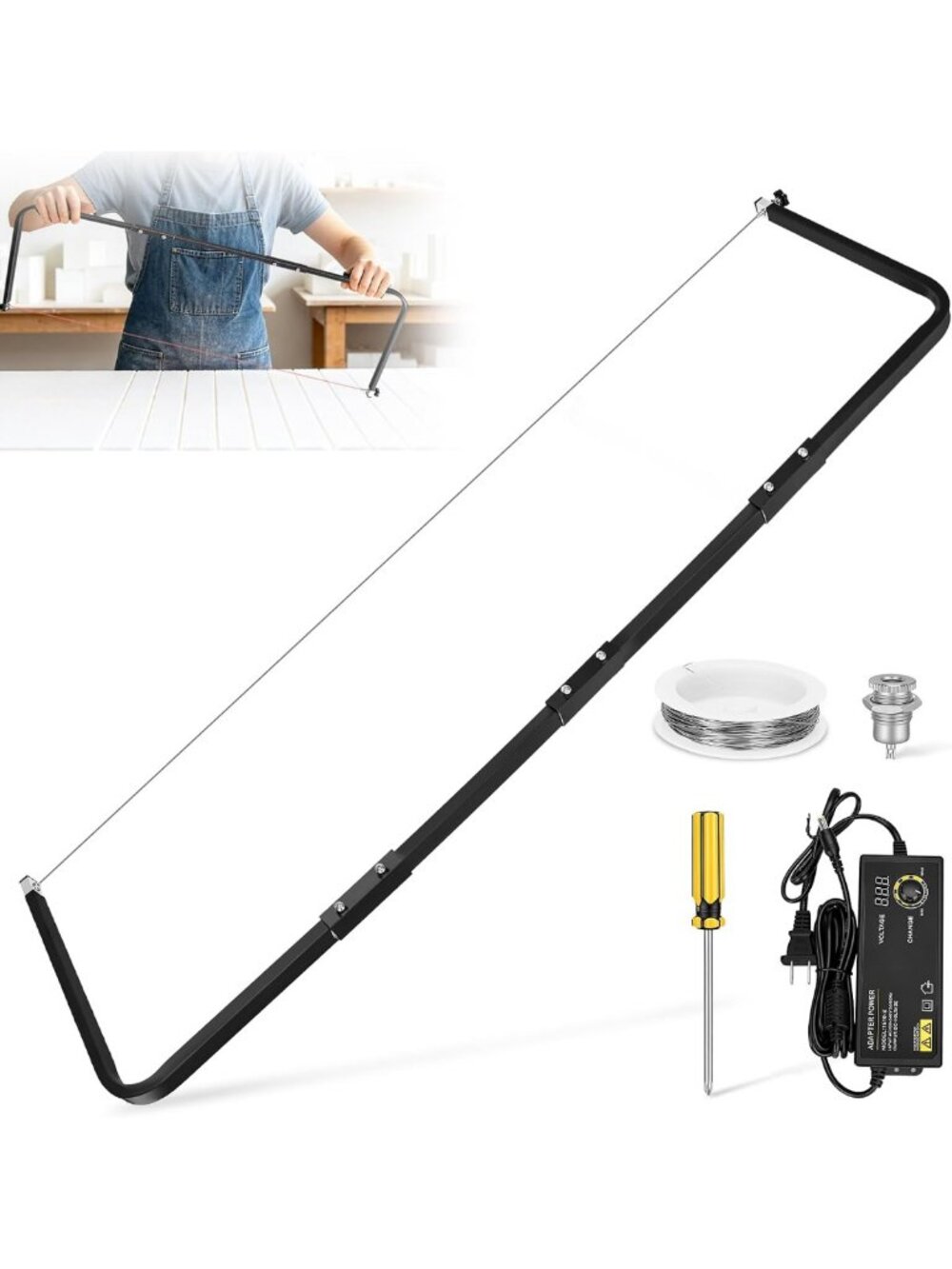 Adjustable Hot Wire Foam Cutter - 2FT, 3FT, 4FT Sizes for Precision Cutting